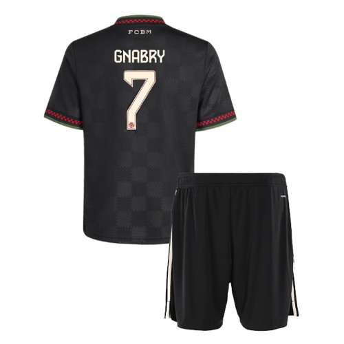 Stroje piłkarskie Bayern Munich Serge Gnabry #7 Koszulka Trzeciej dla dzieci 2025-26 Krótki Rękaw (+ szorty)
